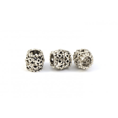 ANTIQUE SILVER BEAD 9MM